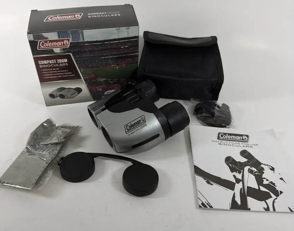 Coleman Compact Zoom Binoculars 10-40x21 mm